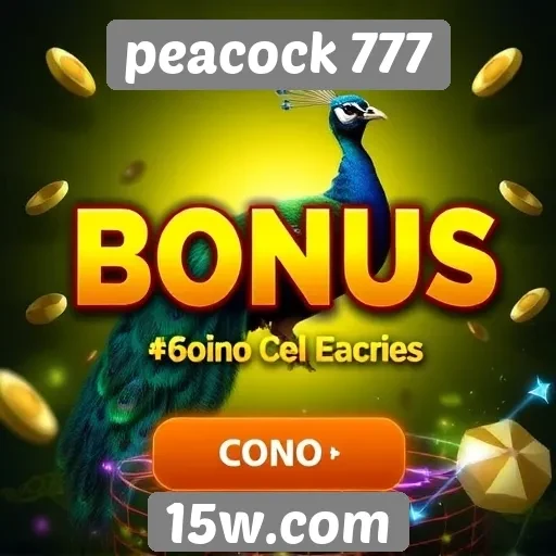 Sistema de bônus e promoções do peacock 777